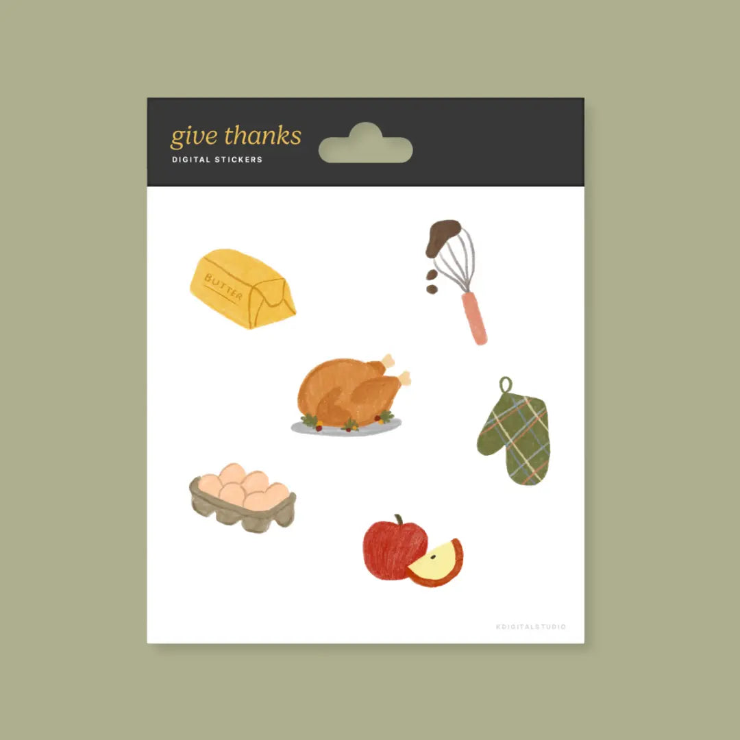 Thanksgiving Stickers KDigitalStudio