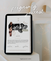 Digital pregnancy journal on iPad
