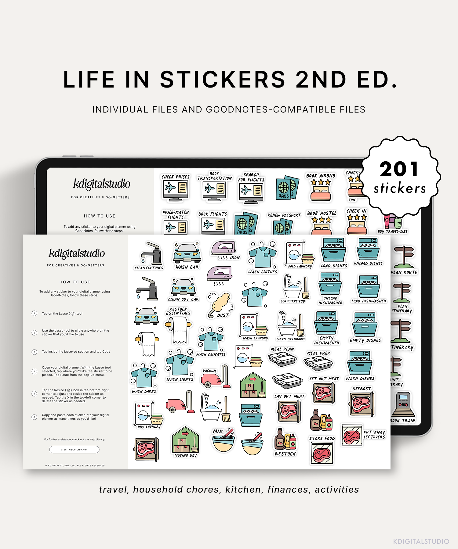 Digital Stickers | HOLIDAY EDITION | Transparent, Pre-cropped | GoodNotes,  Notability, iPad/Tablet | Stickers for Holidays & Occasions