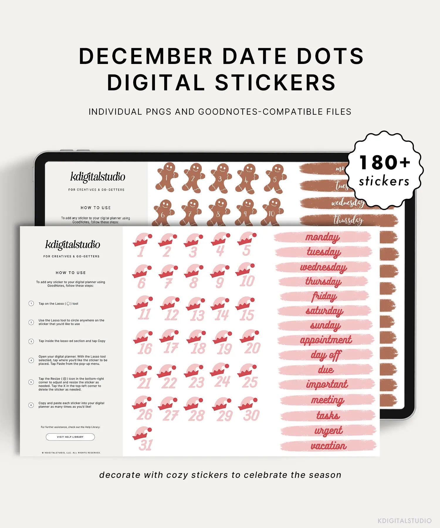 December Date Dots KDigitalStudio