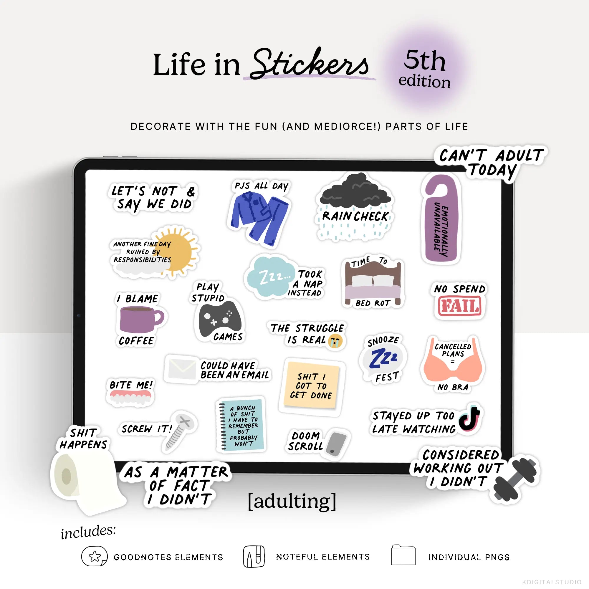 Life in Stickers 5th Edition KDigitalStudio