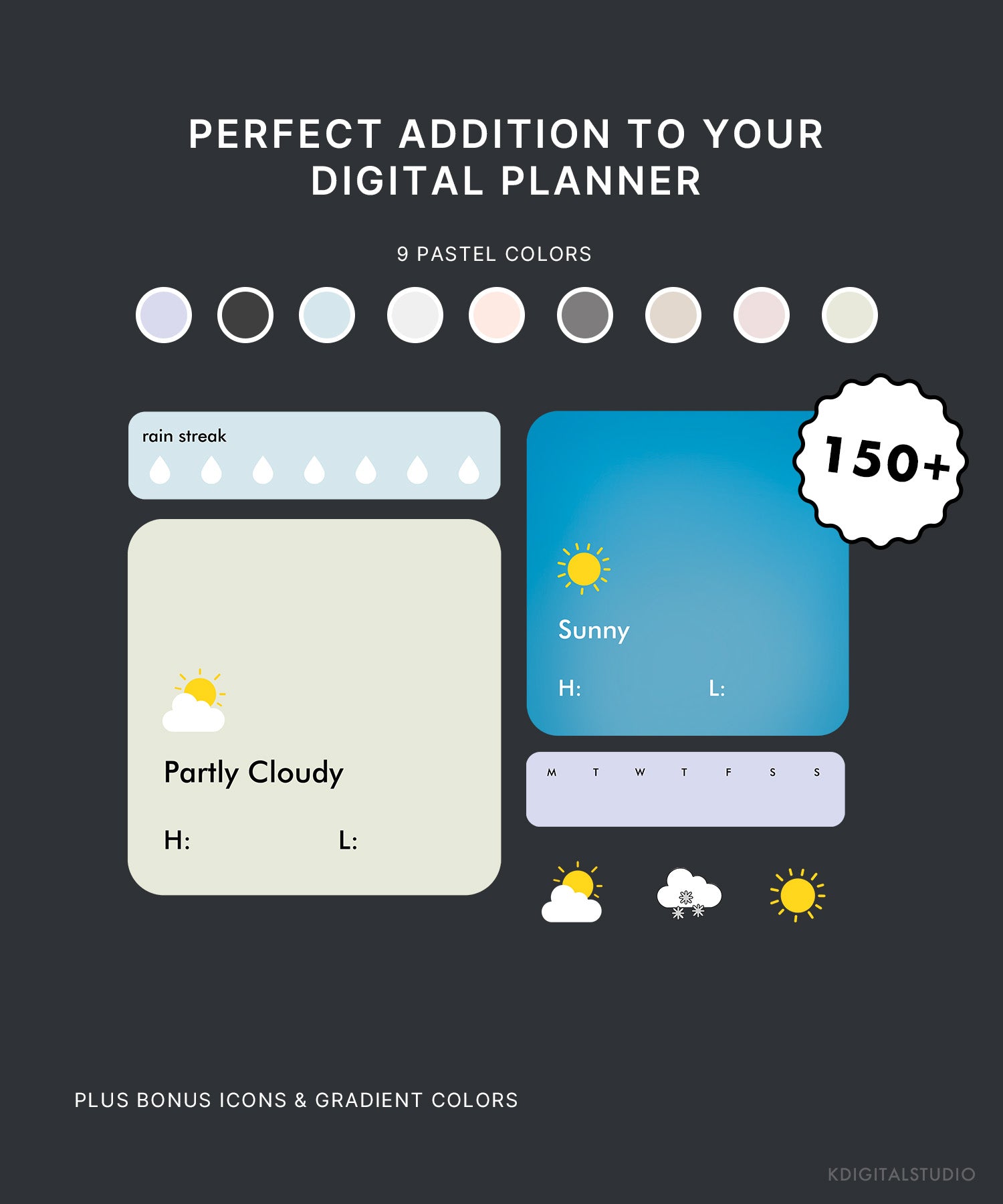 Pastel Weather Widgets