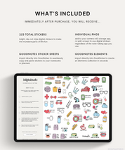 What's included with the Life in Stickers set
