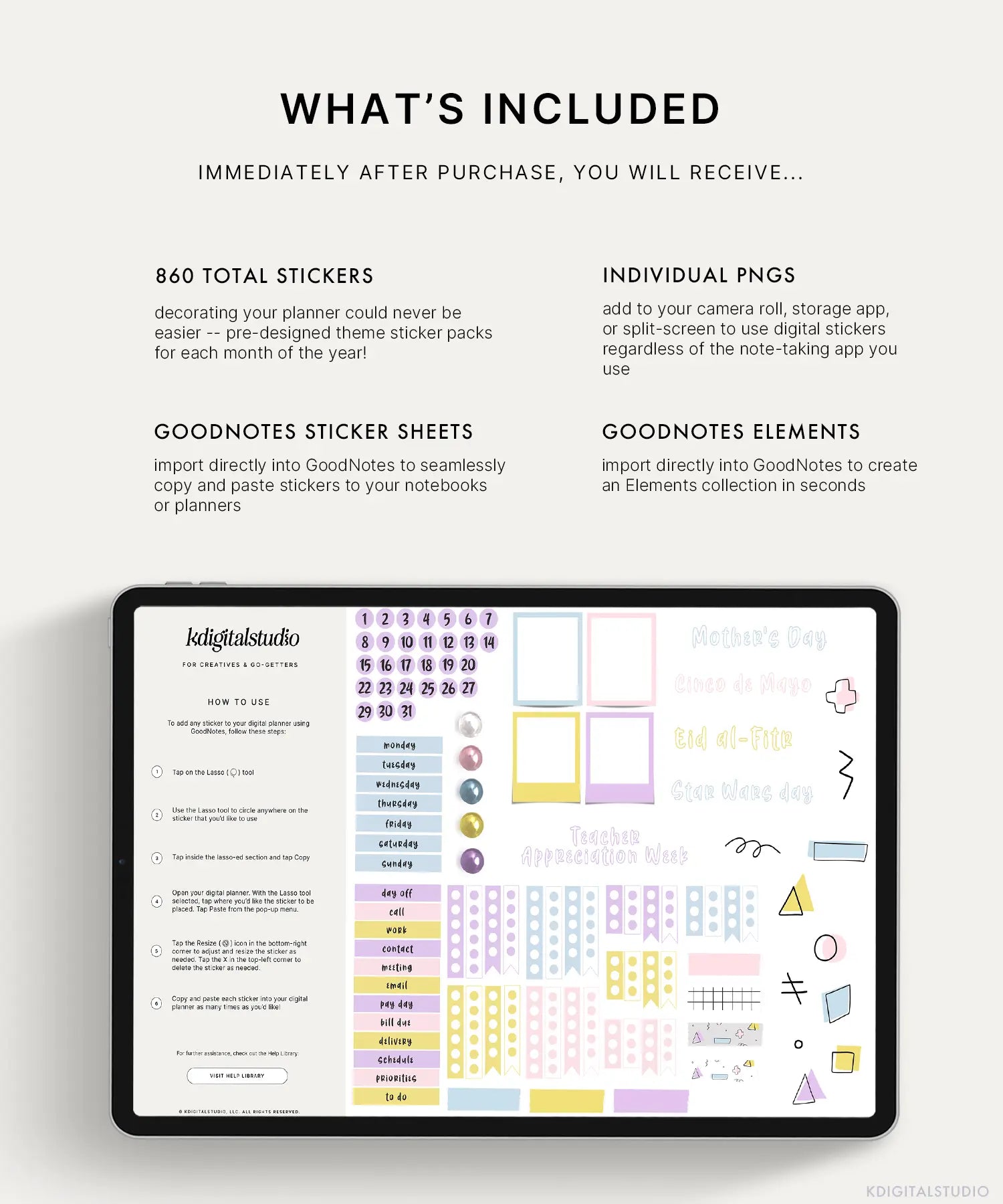 Monthly Themes Sticker Pack KDigitalStudio