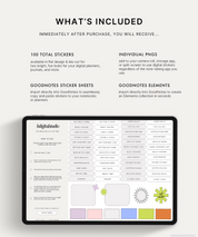 Modern Productivity Digital Stickers