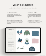 Cozy Hygge Digital Stickers