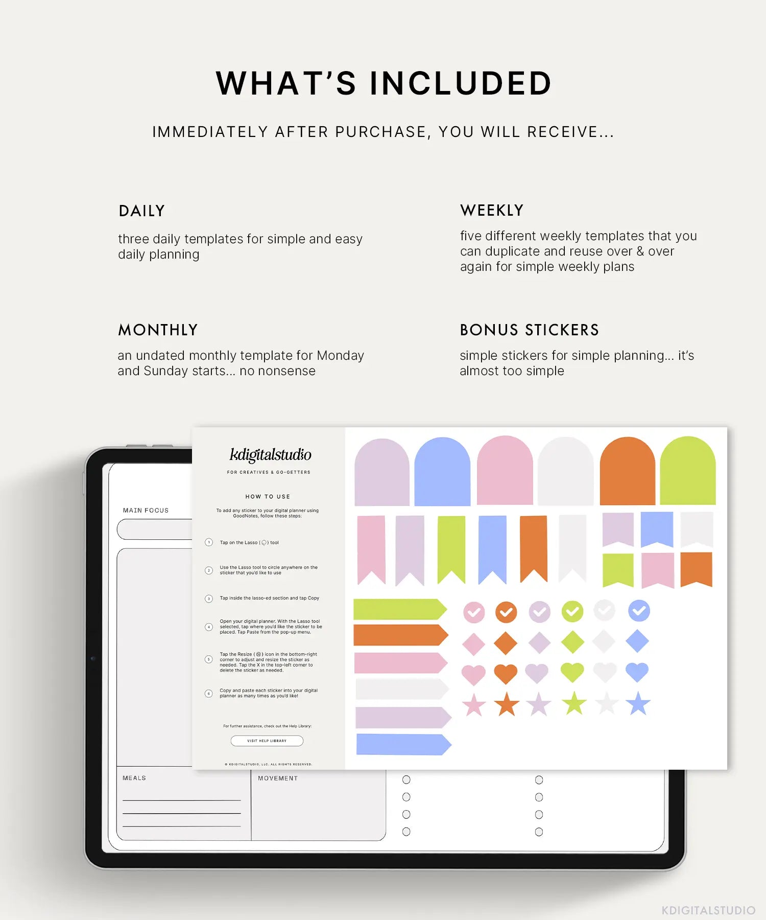 Modern Productivity Templates KDigitalStudio