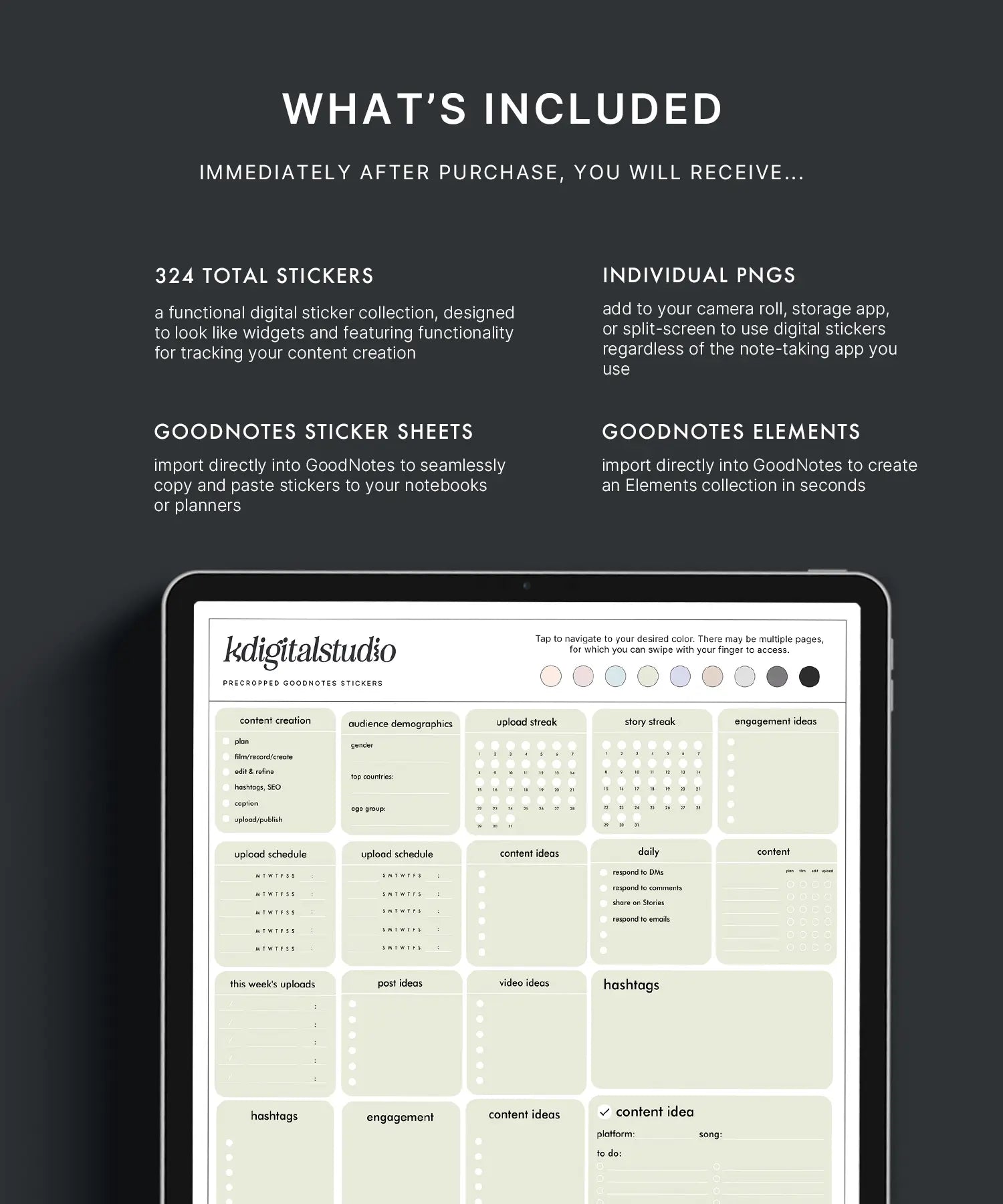 Pastel Content Creation Widgets KDigitalStudio