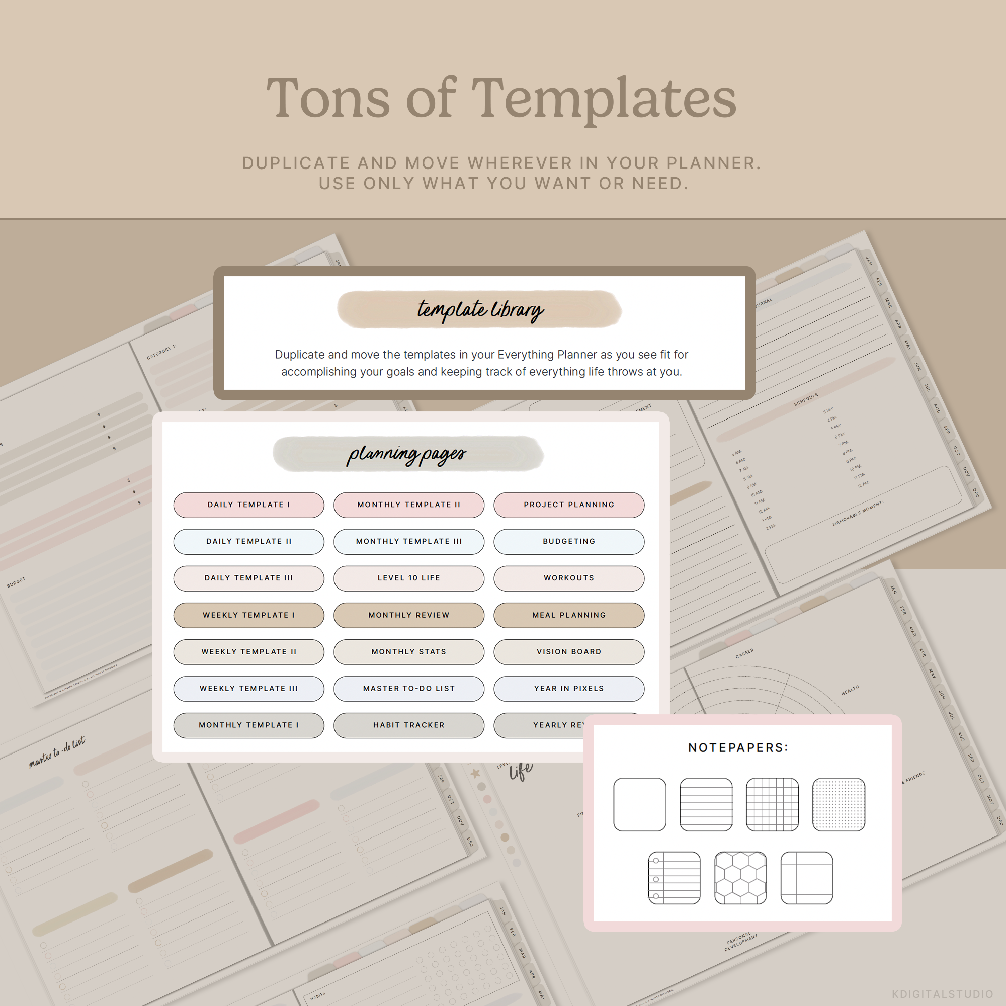 2025-26 Mid-Year Everything Planner in Dreamscape