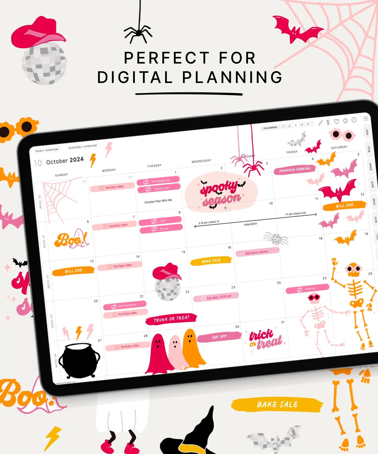 Retro Halloween Stickers KDigitalStudio