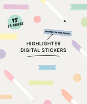Highlighter Digital Stickers