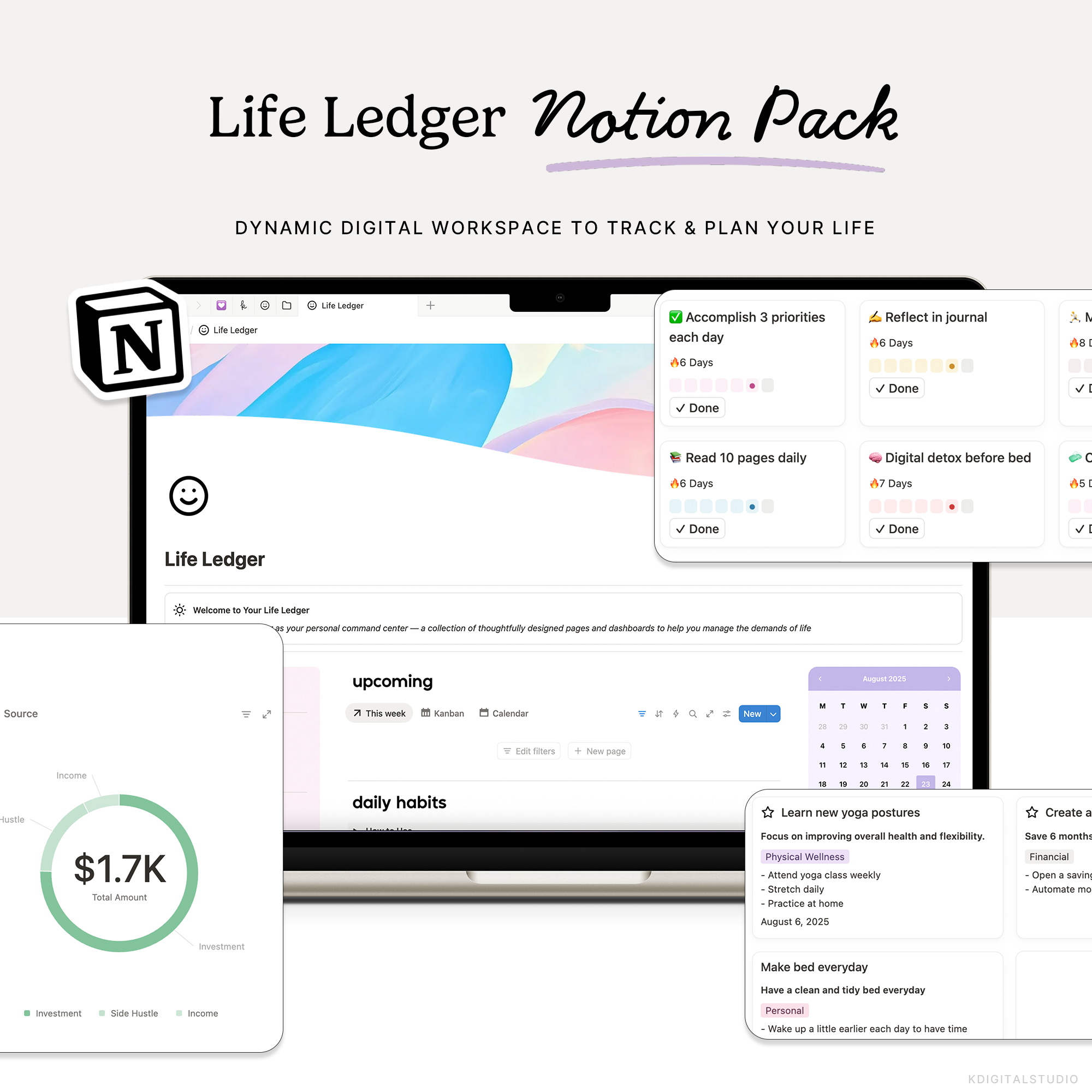 Life Ledger Notion Pack