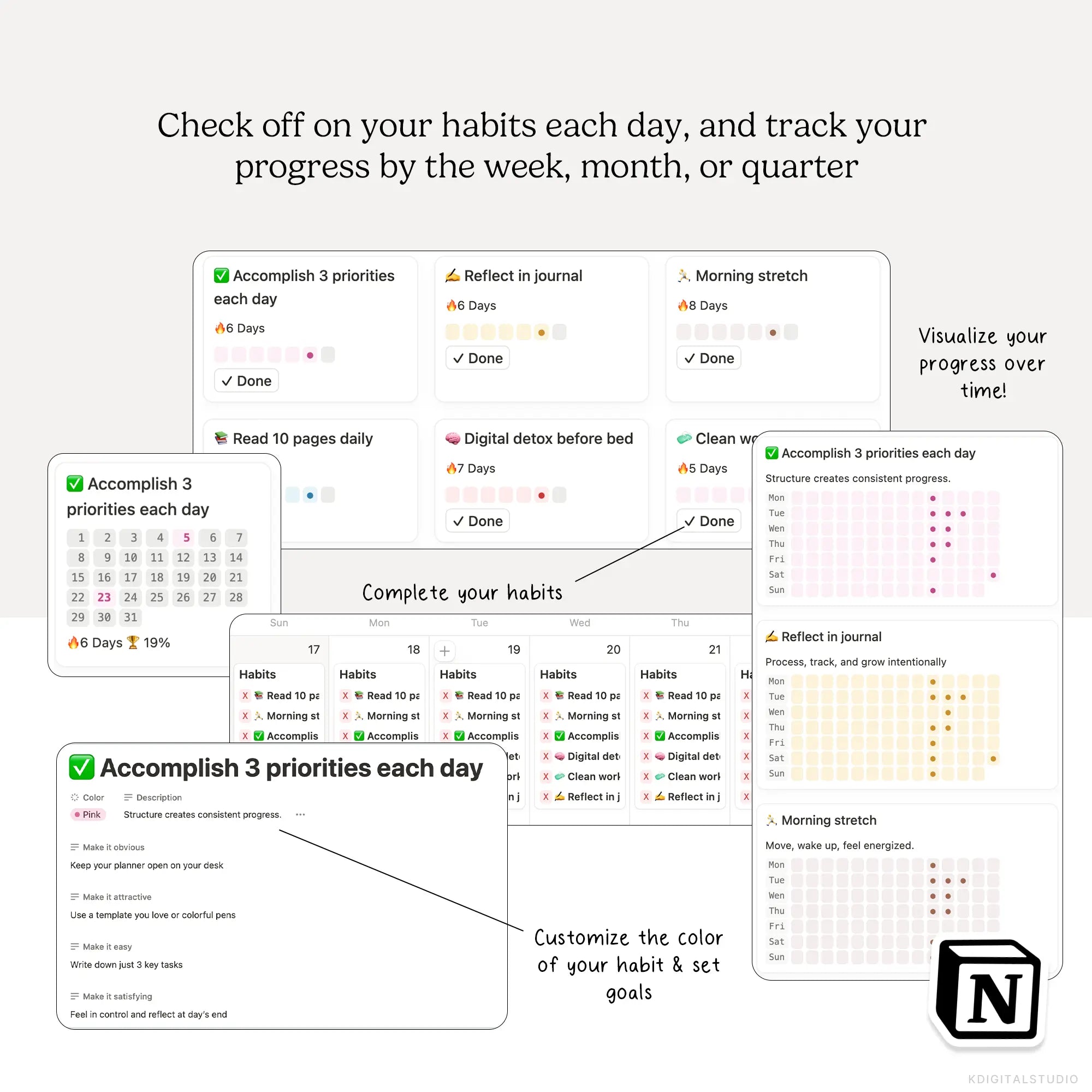 Life Ledger Notion System KDigitalStudio