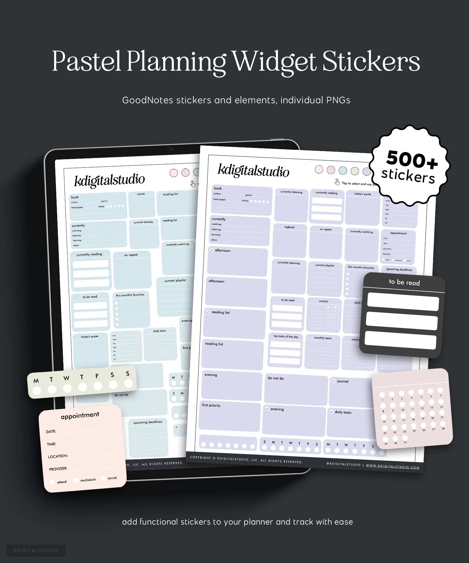 Pastel Planning Widgets KDigitalStudio
