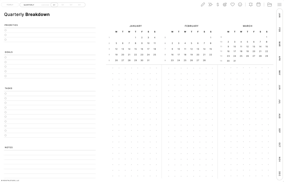 Planner page