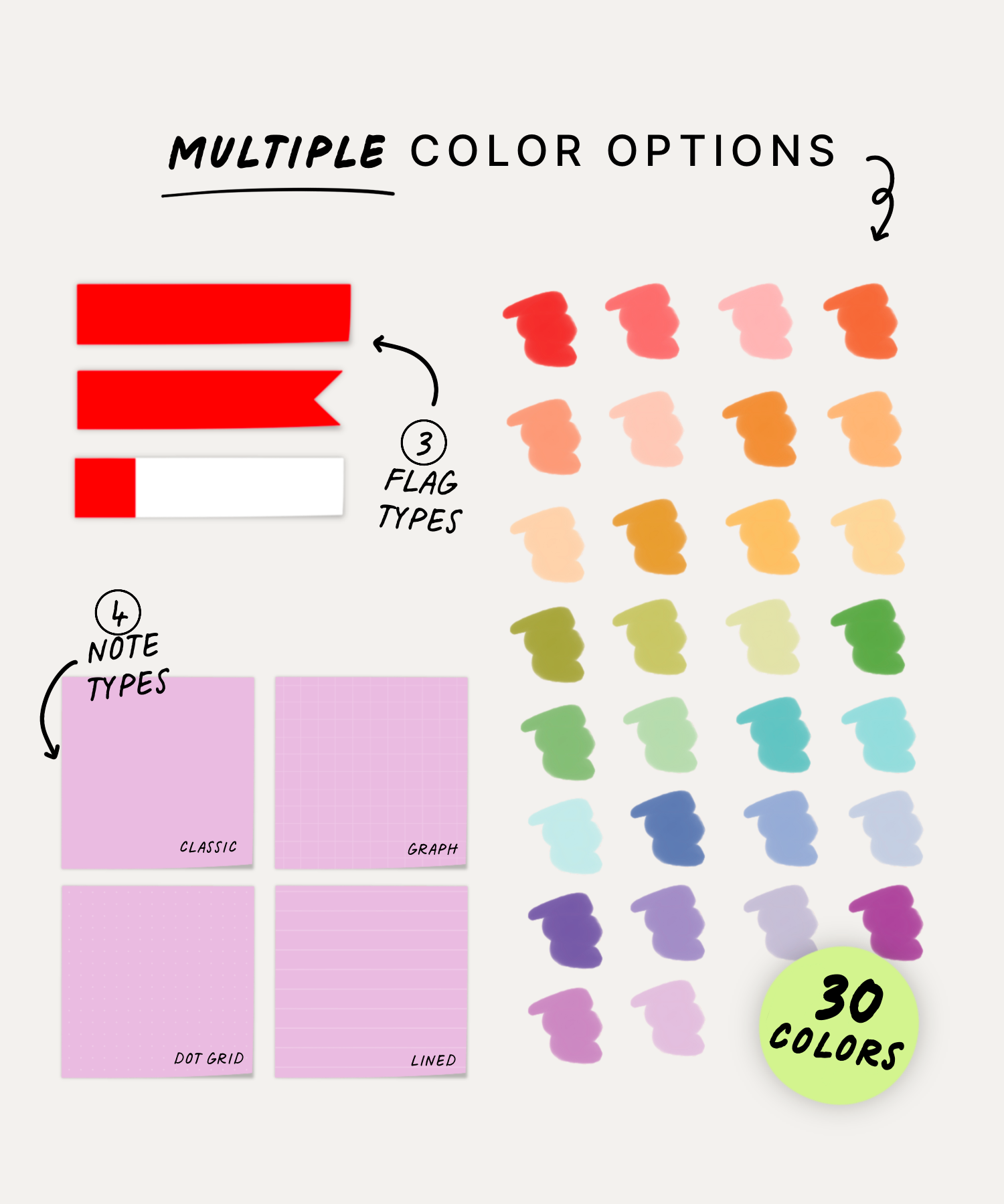 Pegatinas digitales con notas adhesivas