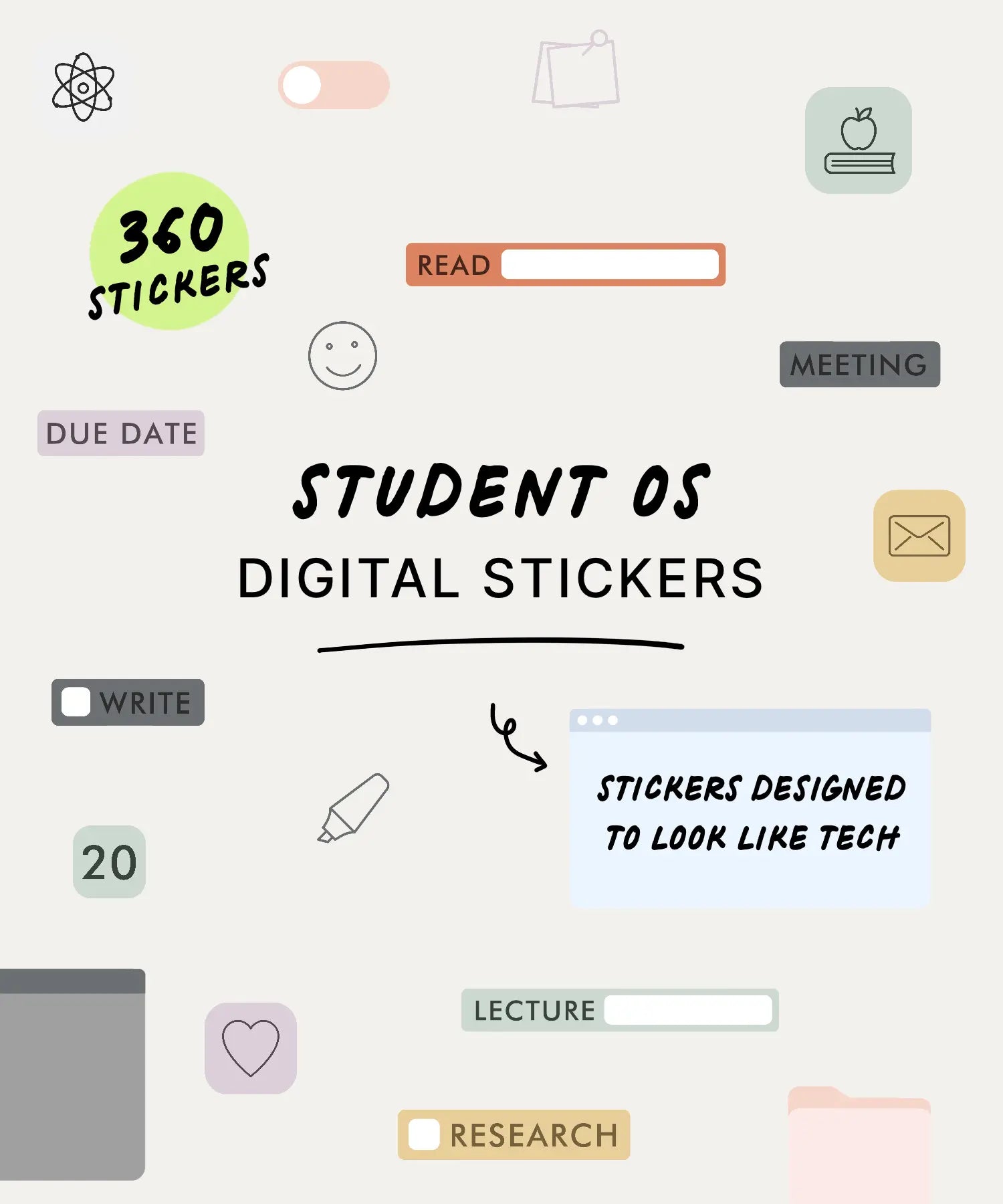 studentOS Stickers KDigitalStudio