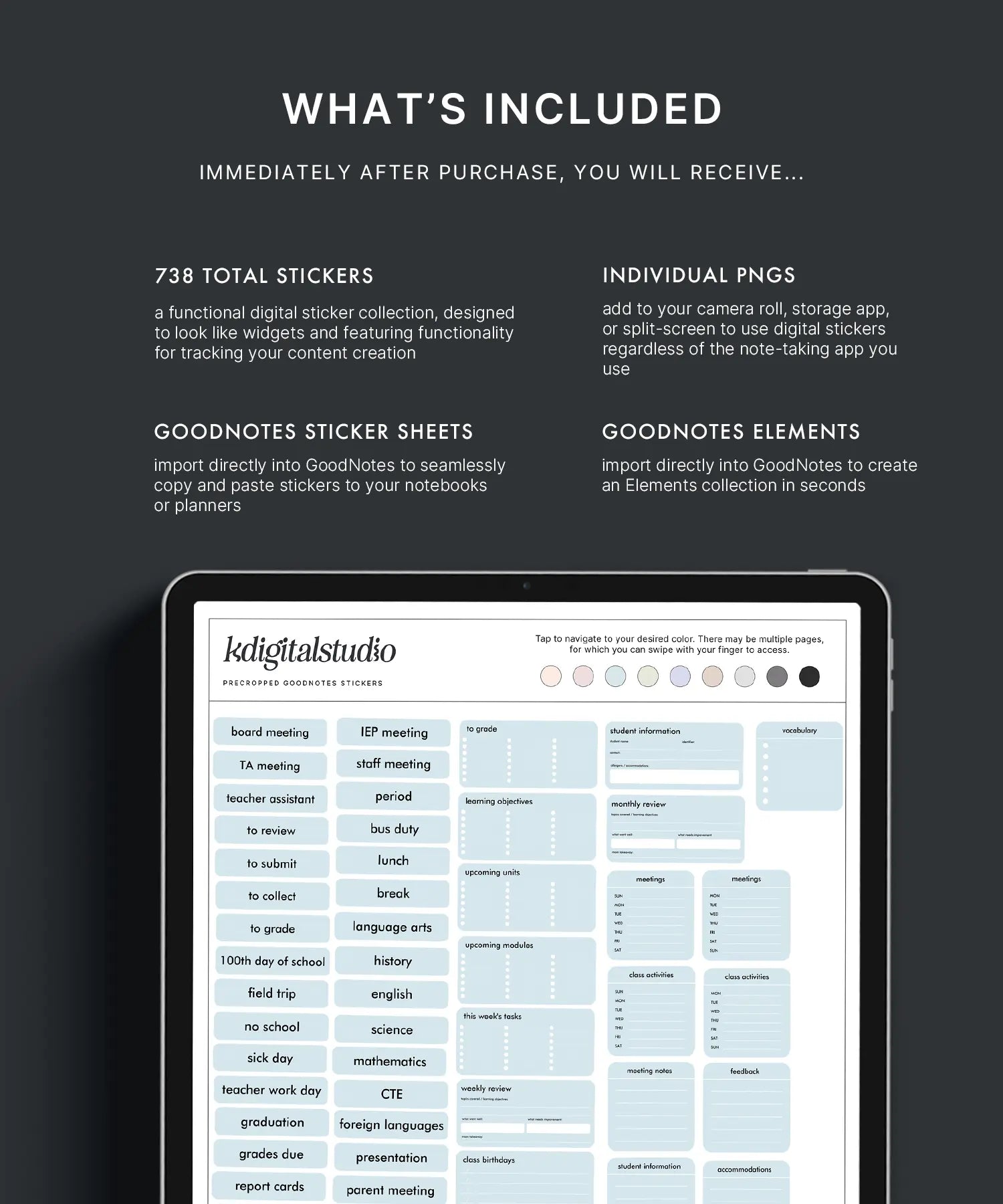 Pastel Teacher Widgets KDigitalStudio