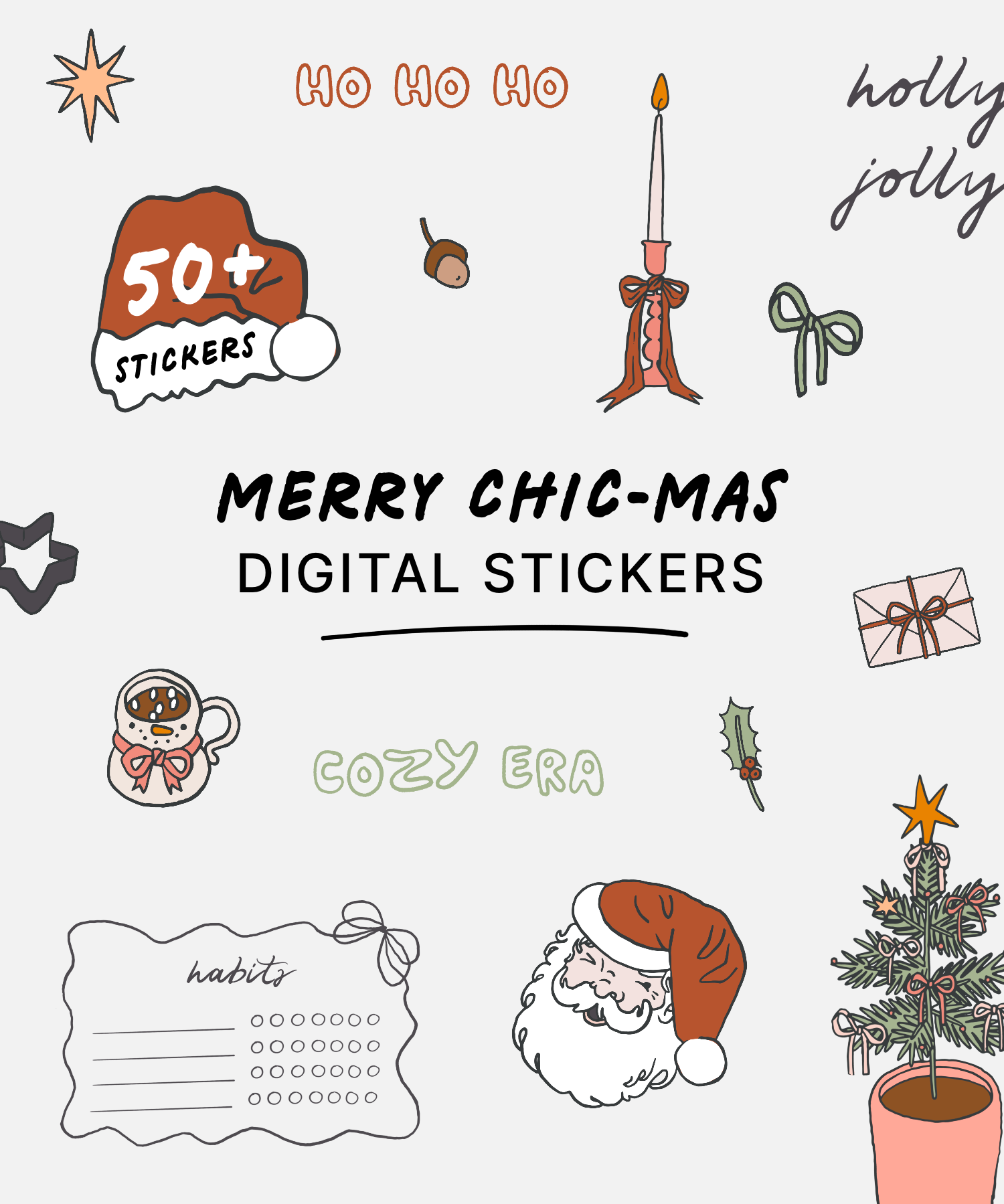 Merry Chic-mas Stickers