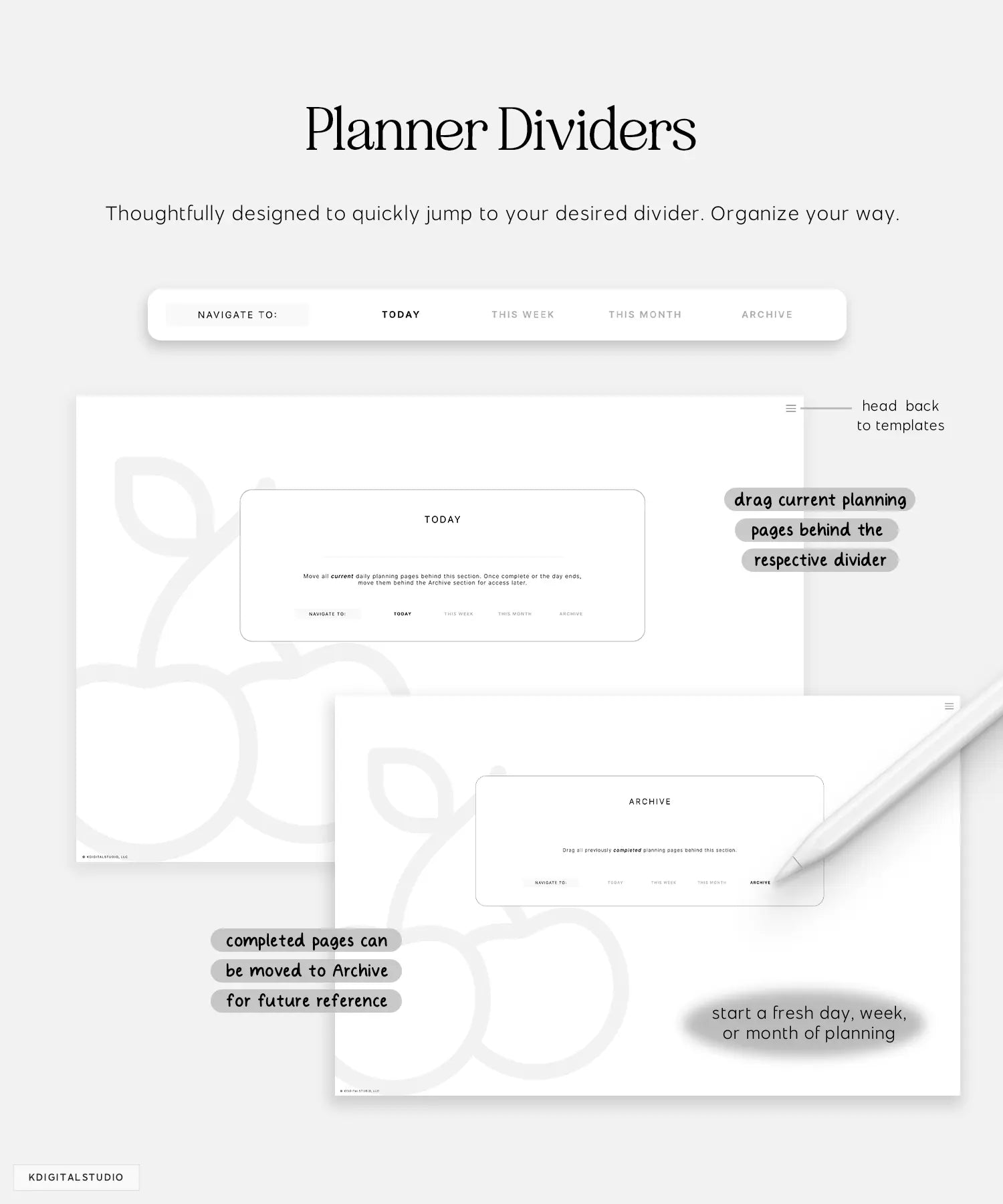 planner dividers in cyberry essentials planner