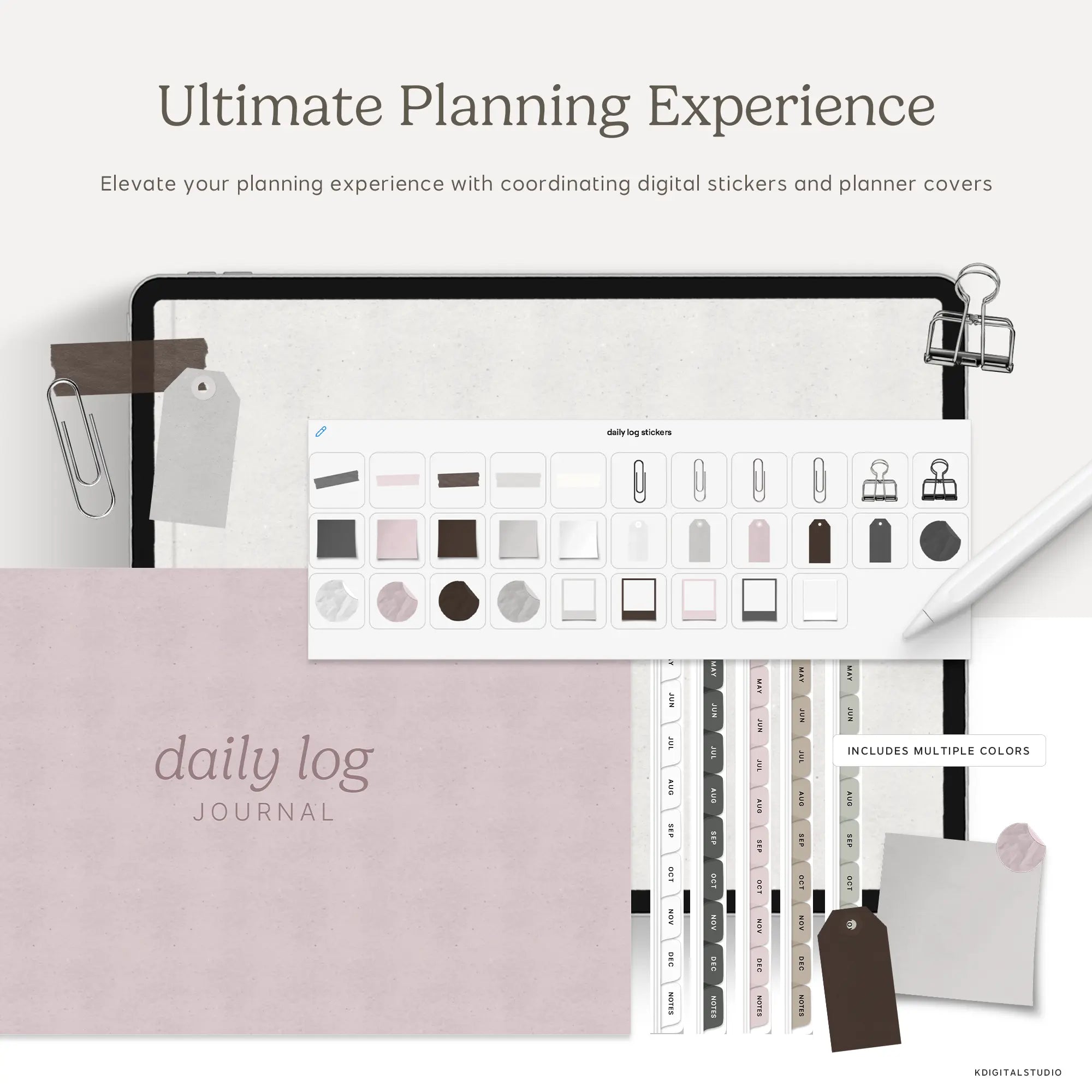 2026 Daily Log Planner KDigitalStudio
