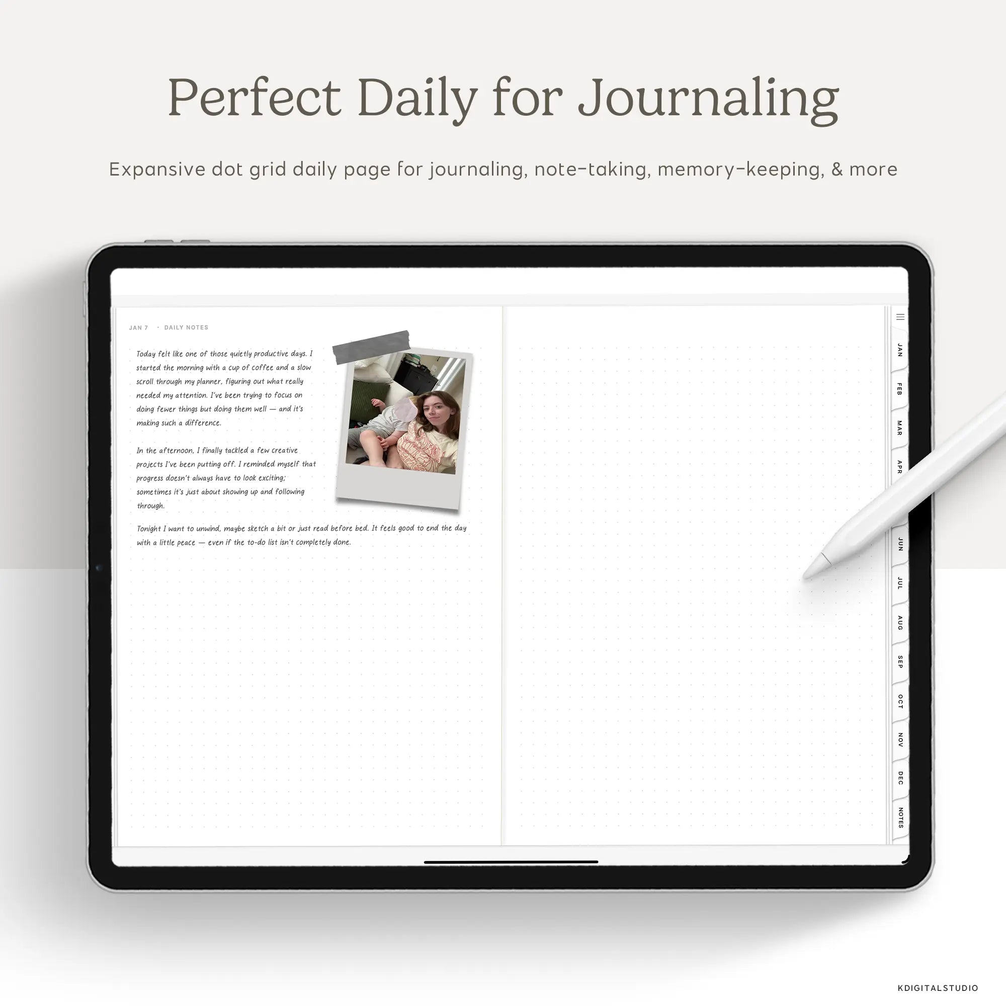 2026 Daily Log Planner KDigitalStudio