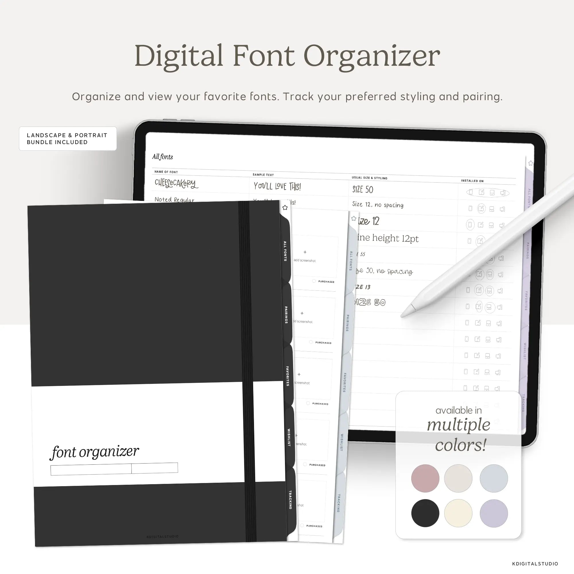 Digital Font Organizer KDigitalStudio