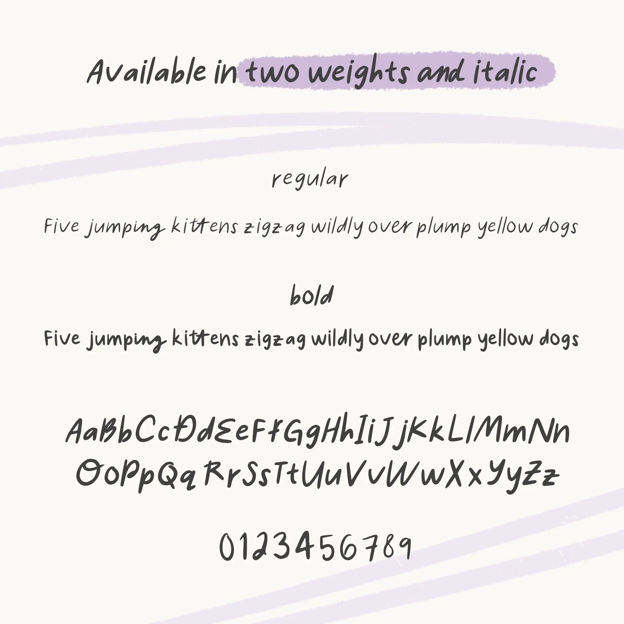 Hastily Handwritten Font Bundle KDigitalStudio