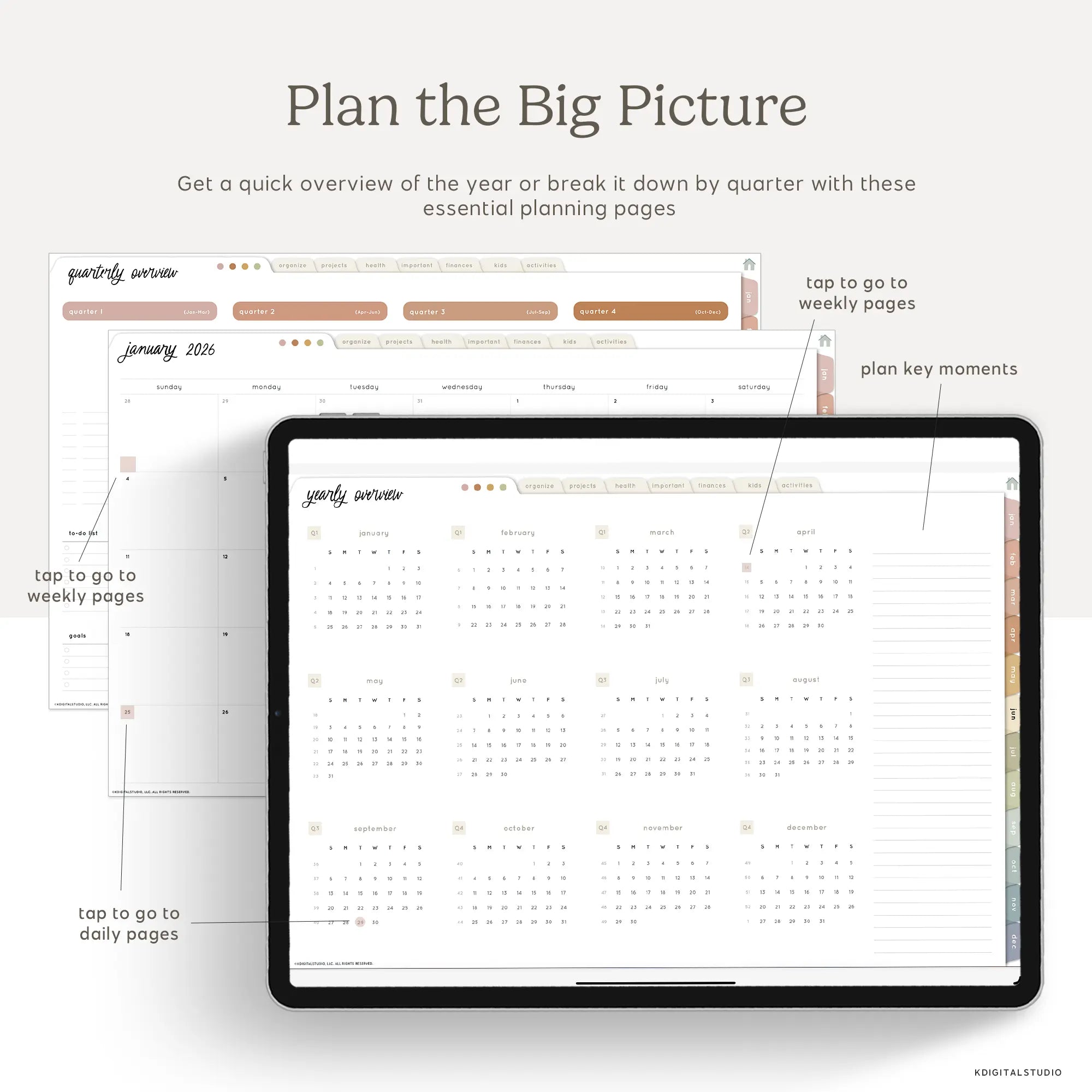 2026 Household Digital Planner KDigitalStudio
