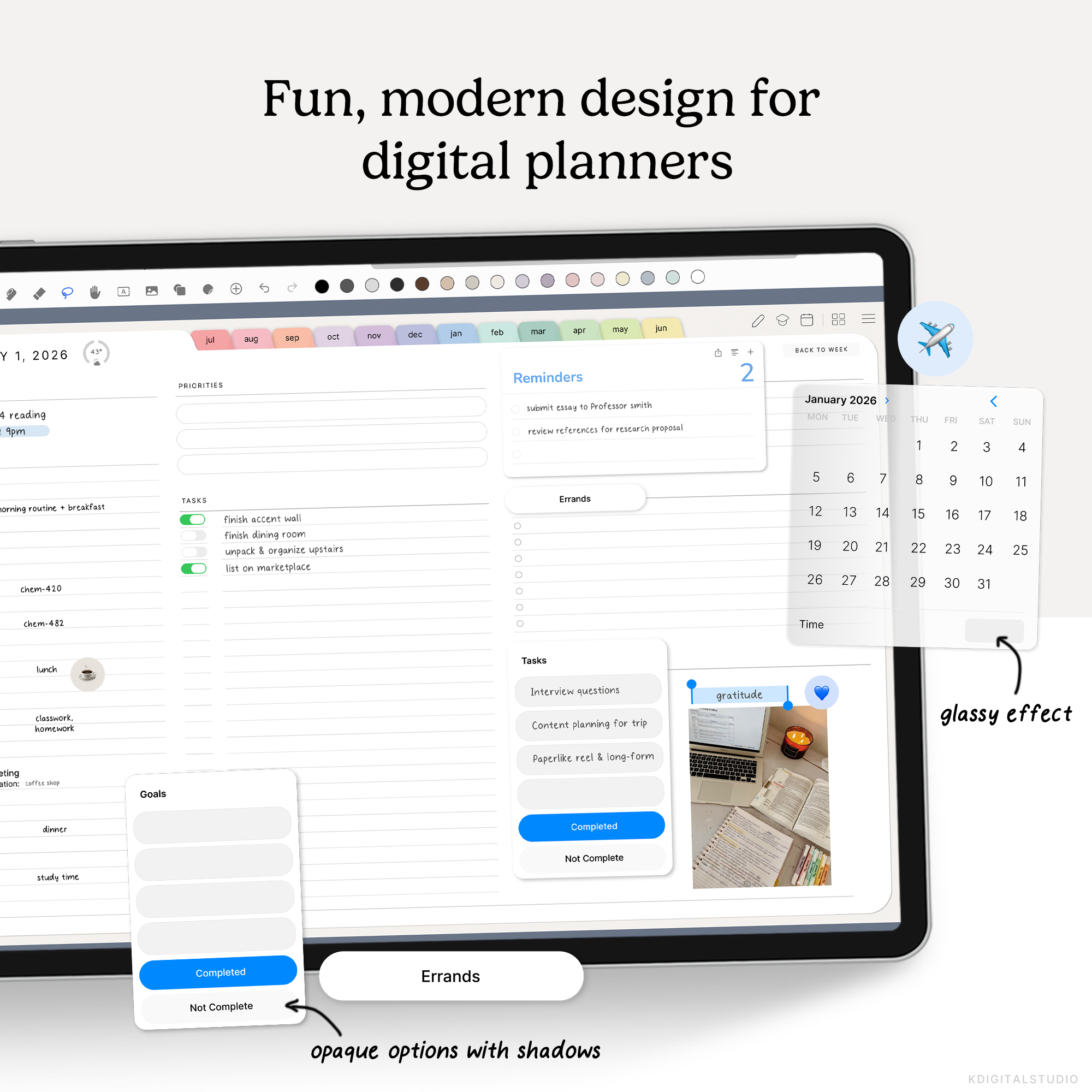 Liquid Glass Inspired Digital Stickers