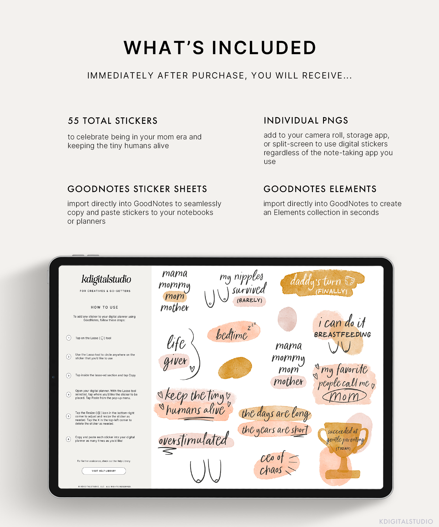 Motherhood Digital Stickers