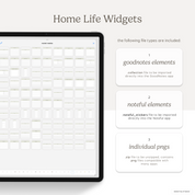 Home Life Widgets in Muted