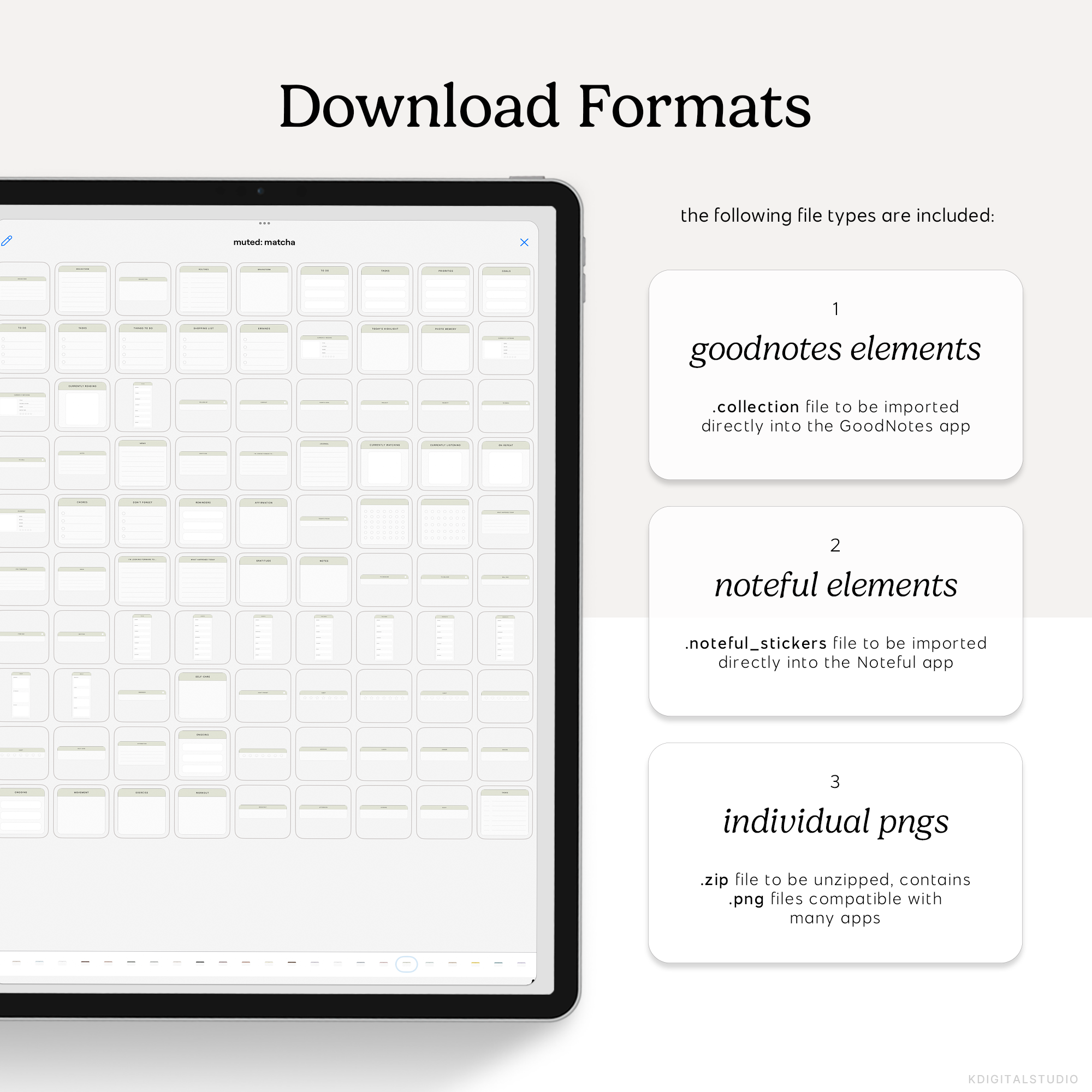 download formats for muted planning widget stickers