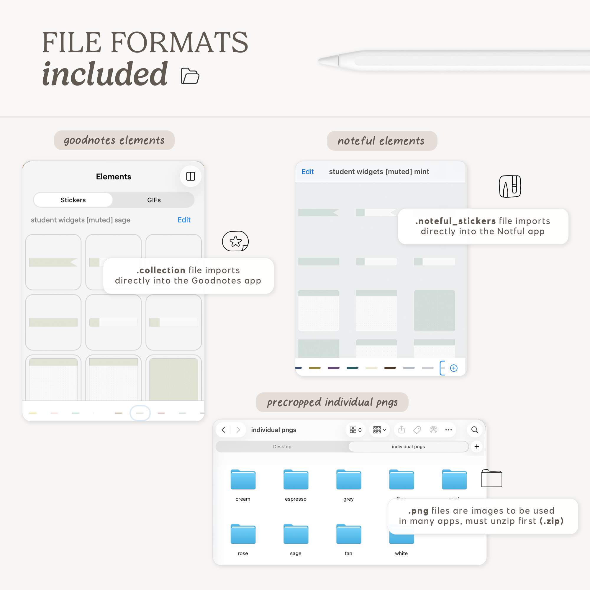 Sticky Notes, Flags, and Tags (Muted) KDigitalStudio