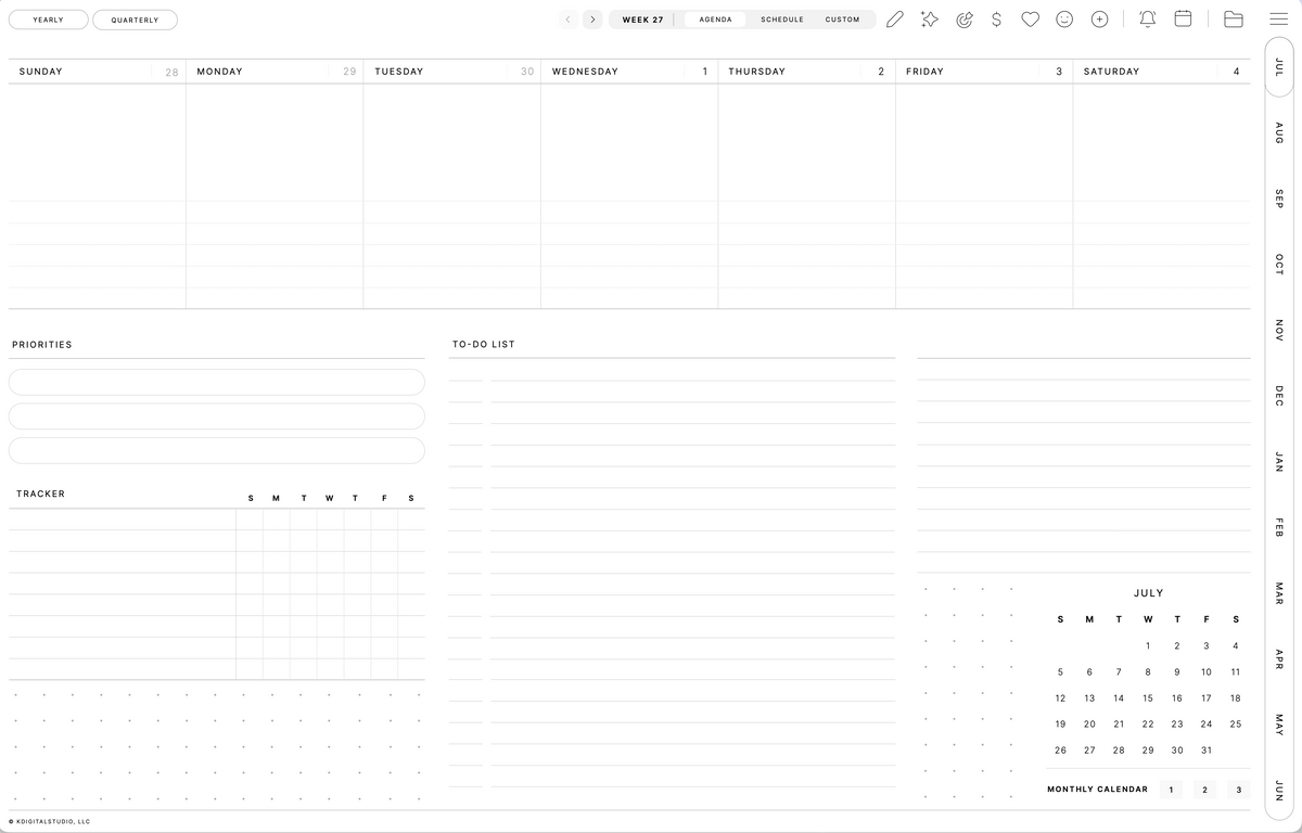 Planner page