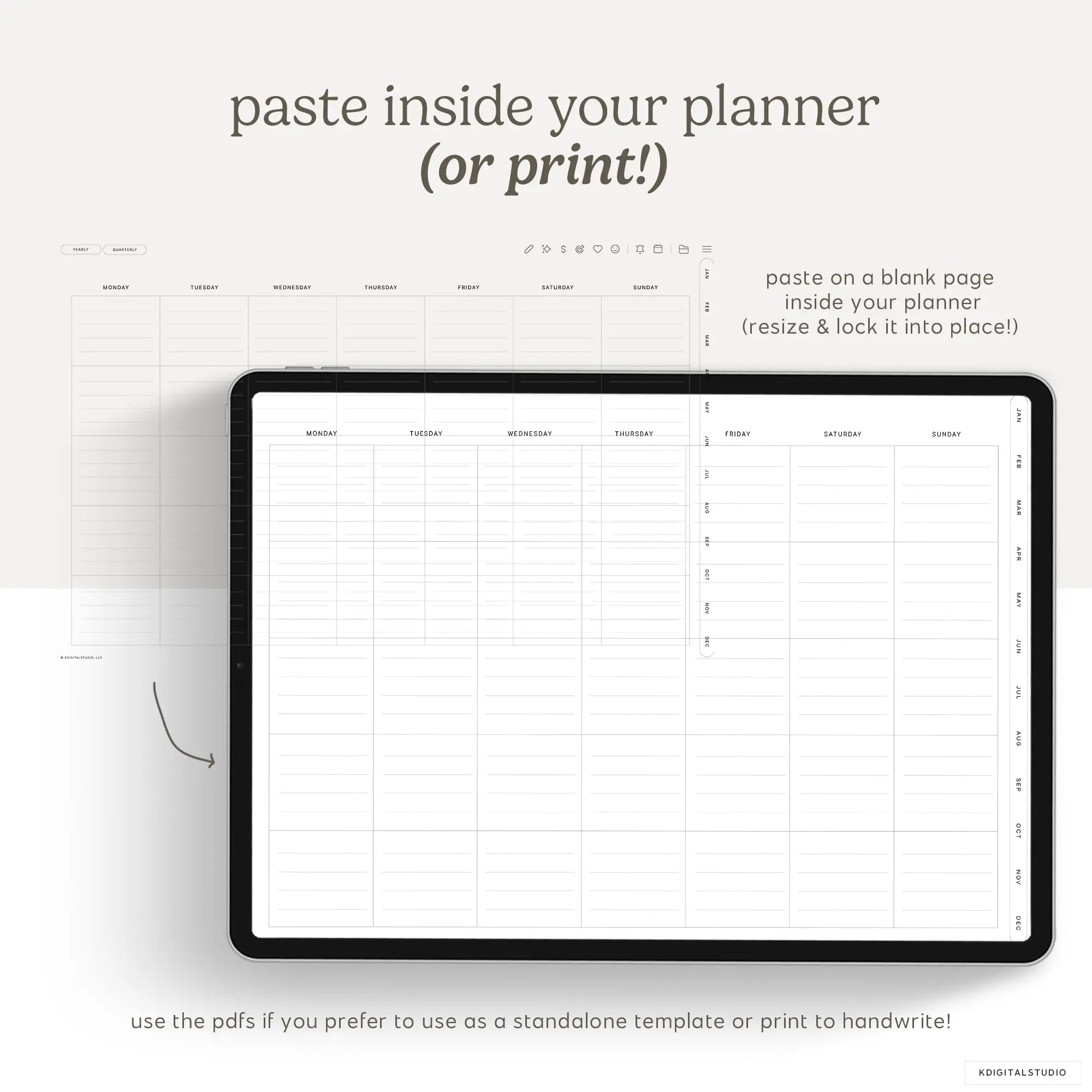 Planning Essentials Templates for Cyberry KDigitalStudio