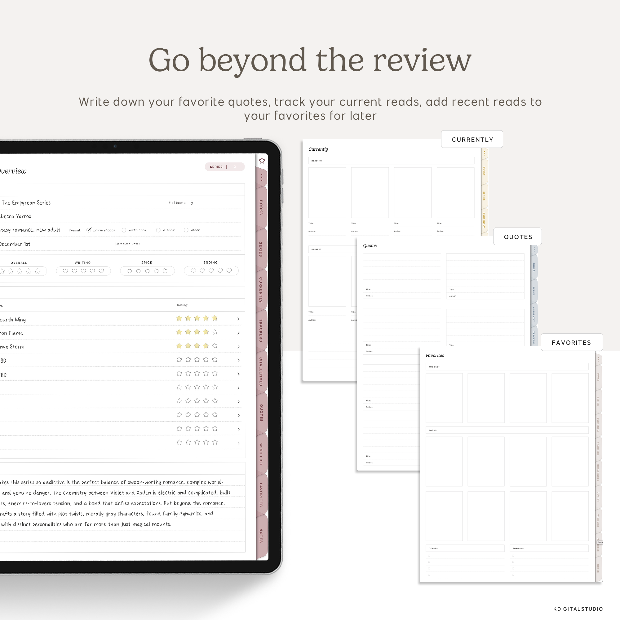 Digital Reading Journal (with Smart Shortcut!)