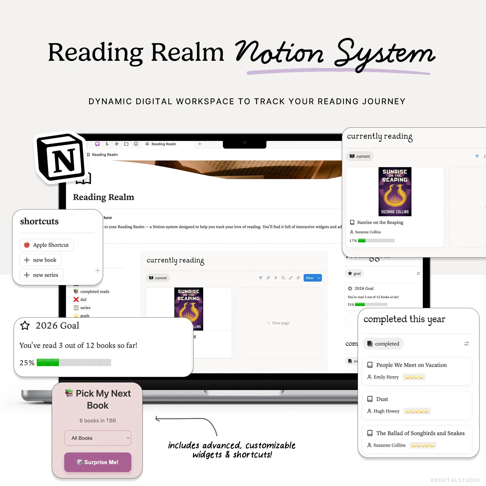 Reading Realm Notion System KDigitalStudio