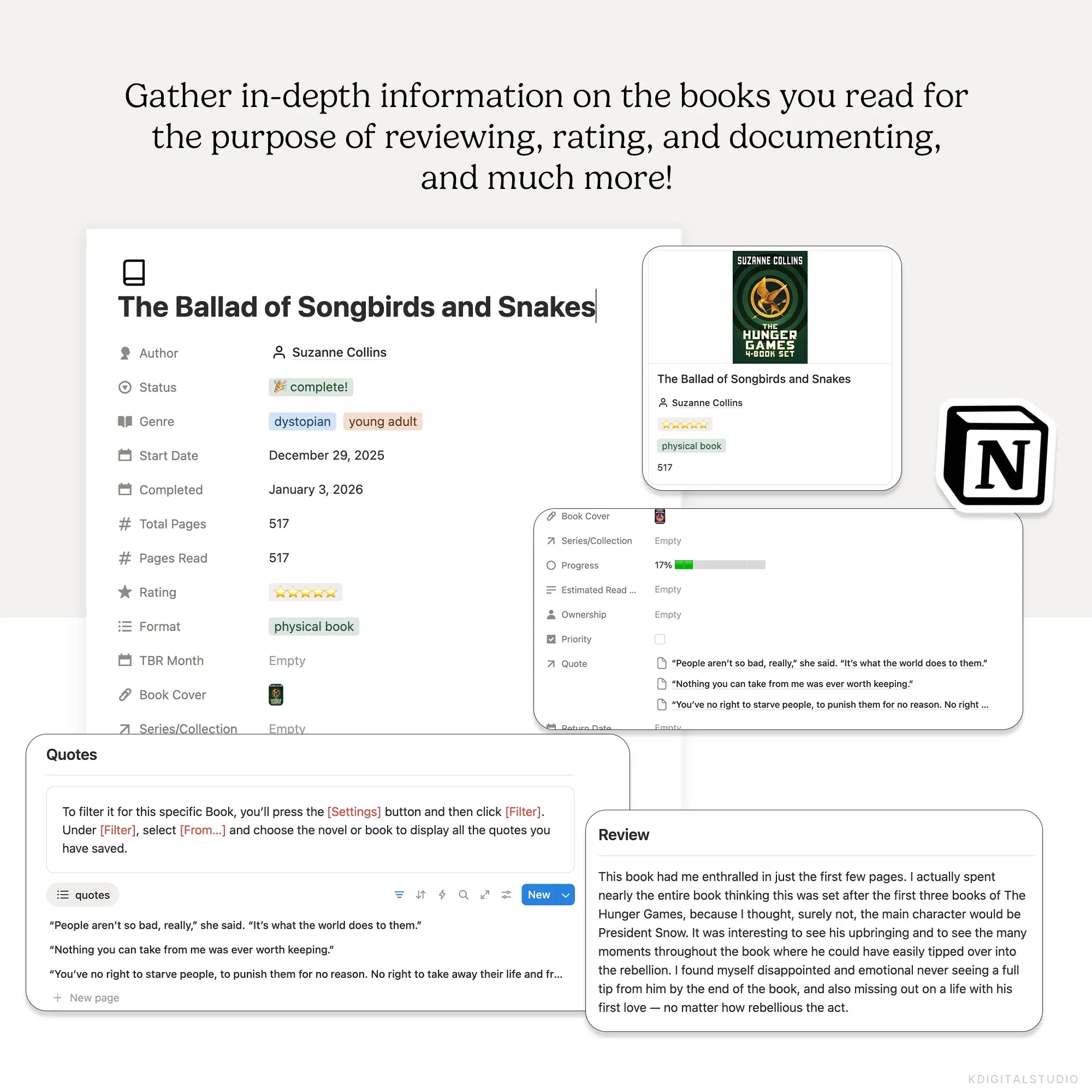 Reading Realm Notion System KDigitalStudio