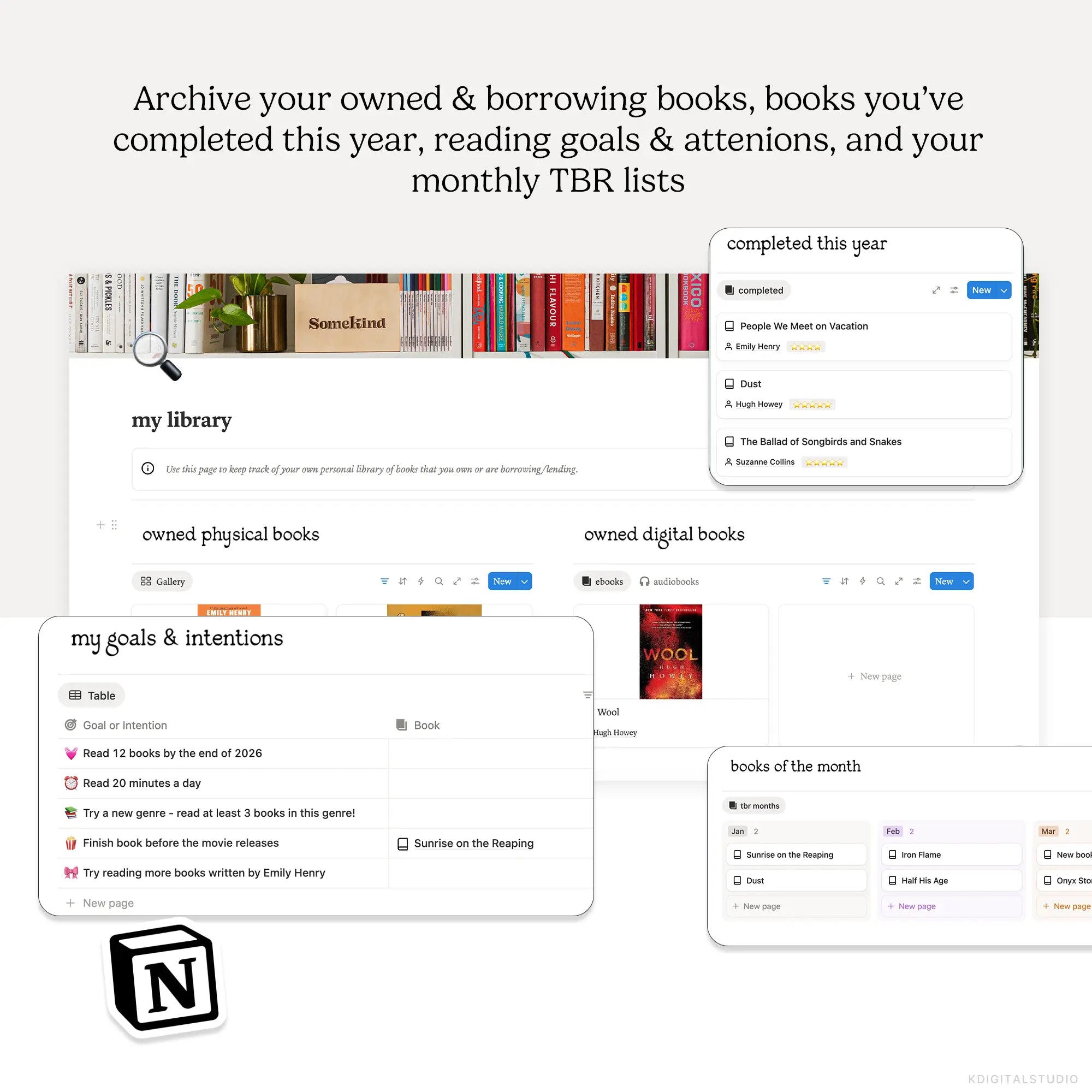 Reading Realm Notion System KDigitalStudio