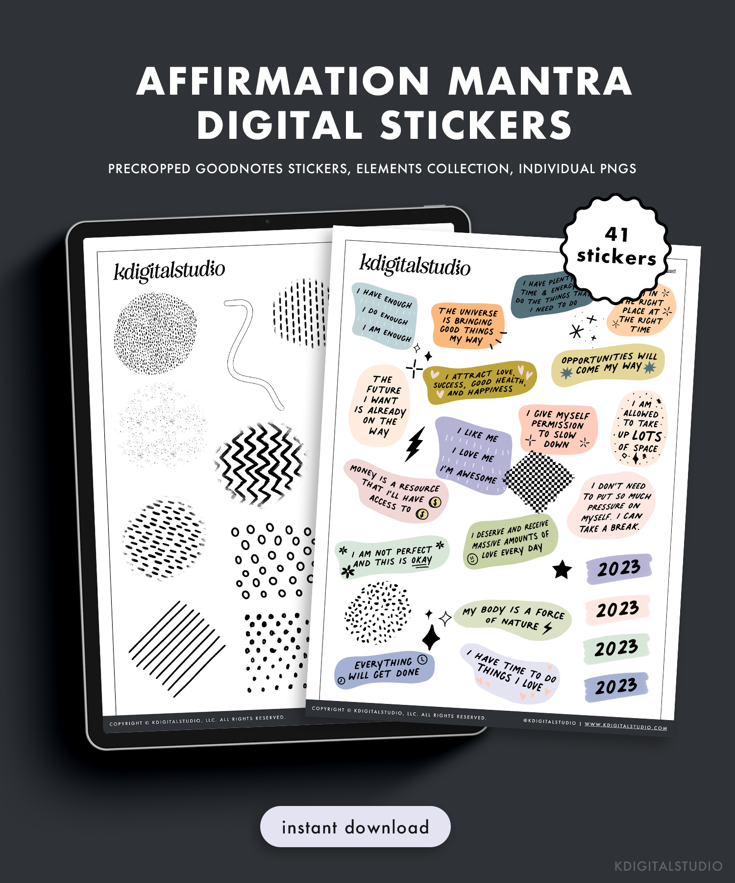 Affirmations for Success Mini Sticker Sheet, Success Affirmation Stickers,  Positive Affirmation Planner Stickers 