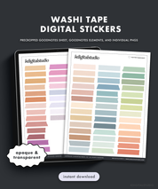 Washi Tape Digital Stickers