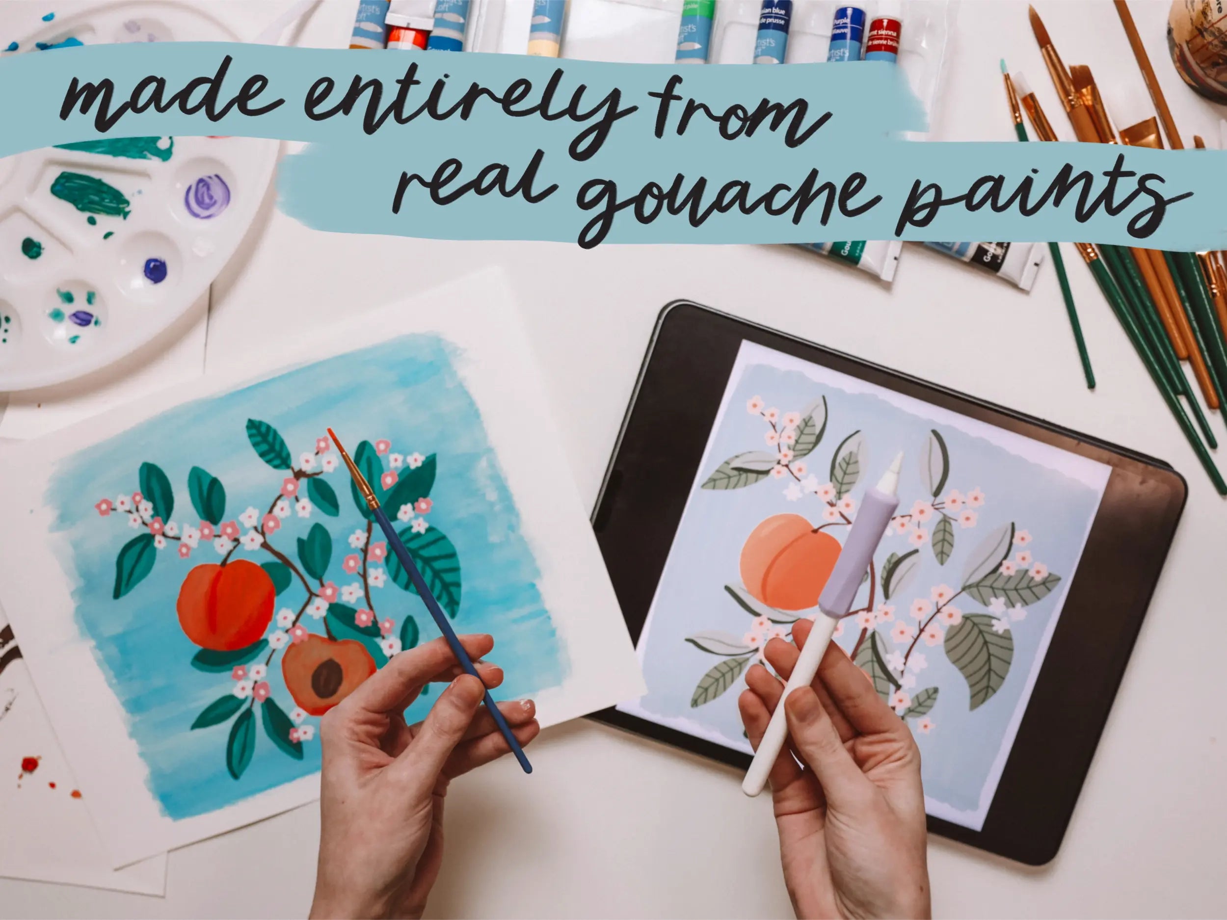 Good Gouache Procreate Brush Set KDigitalStudio