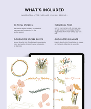 Spring Meadow Digital Stickers