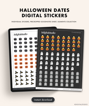 Halloween Dates Digital Stickers