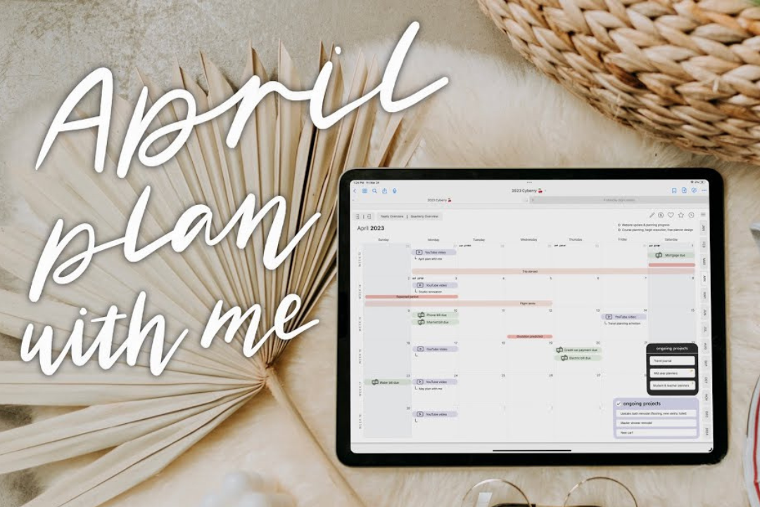 April iPad Plan with Me 2023