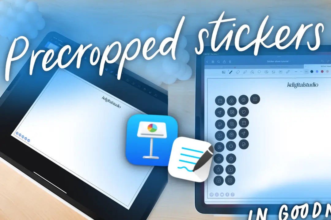 How to Make Digital Sticker Sheets for GoodNotes KDigitalStudio