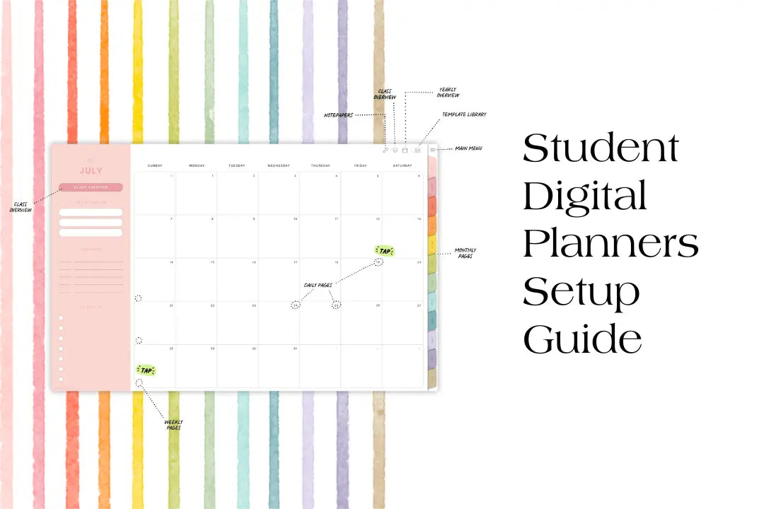 Setup Guide for Student Digital Planners 2024-2025 KDigitalStudio