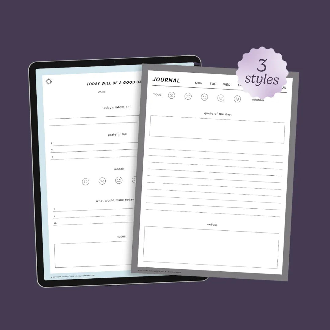 Daily Journal Templates KDigitalStudio