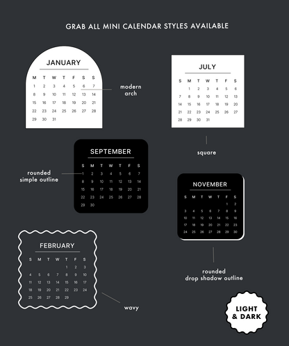 Mini Calendars 2024 Bundle